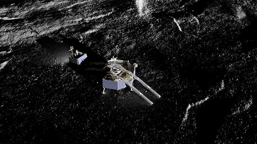 VIPER EGRESSING FROM GRIFFIN ON THE LUNAR SURFACE (VIEW 2)